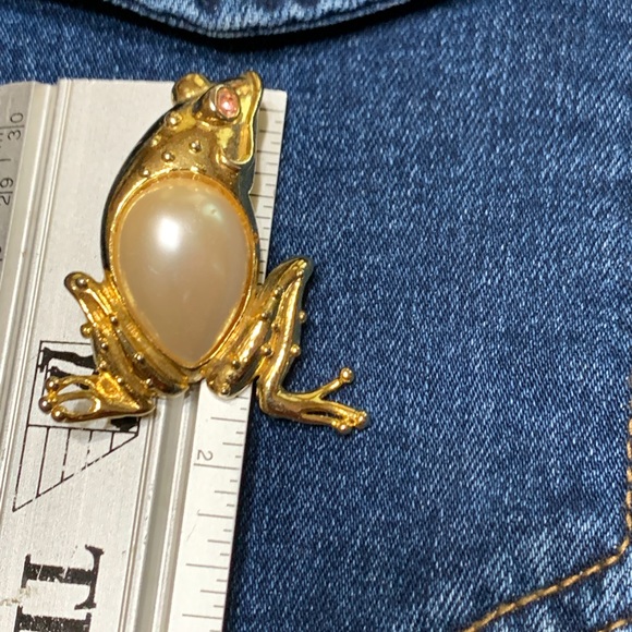 Frog Pin Brooch Vintage - Picture 4 of 6